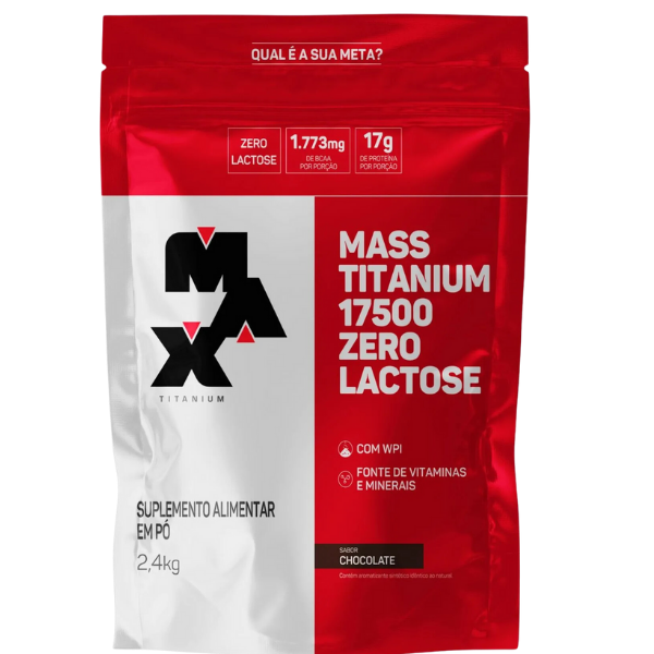 Hipercalórico Mass Titanium Zero Lactose 2,4kg - Max Titanium