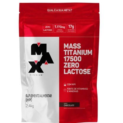 Hipercalórico Mass Titanium Zero Lactose 2,4kg - Max Titanium