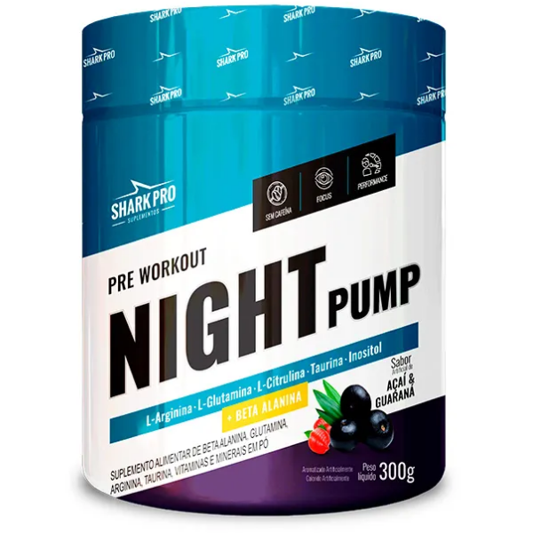 Pré-Treino Night Pump 300g - Shark Pro