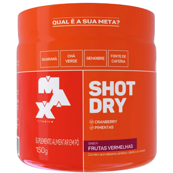 Pré-Treino Shot Dry 150g - Max Titanium