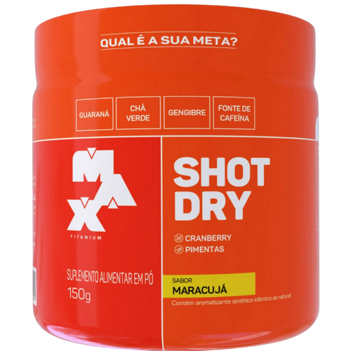 Pré-Treino Shot Dry 150g - Max Titanium