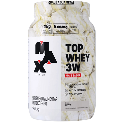 Top Whey 3W + Sabor 900G - Max Titanium