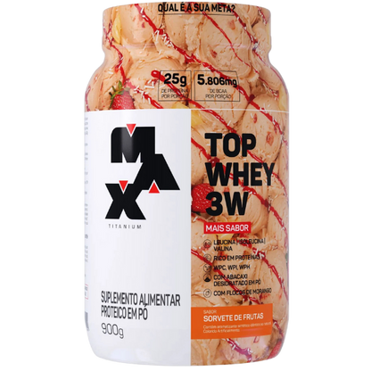 Top Whey 3W + Sabor 900G - Max Titanium