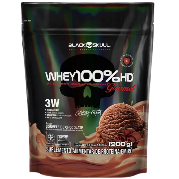 Whey 3W 100% HD Gourmet - Black Skull