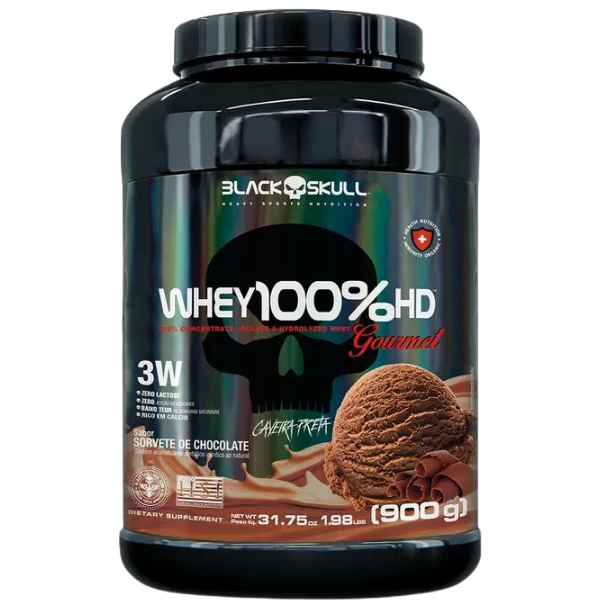 Whey 3W 100% HD Gourmet - Black Skull