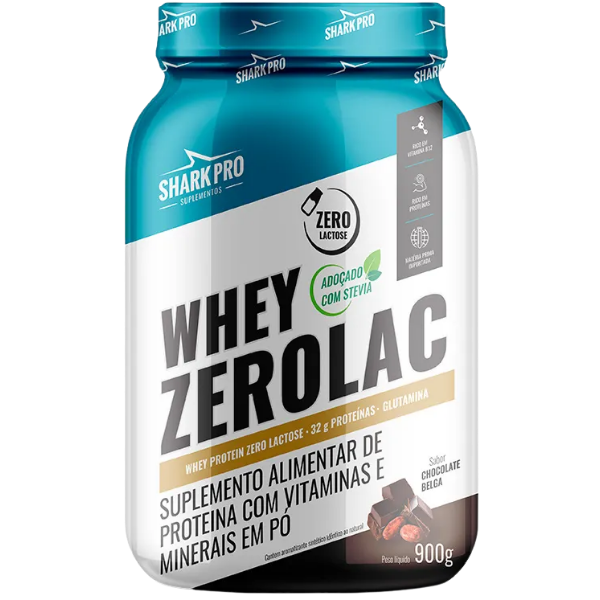 Whey Zero Lac Pote 900g - Shark Pro