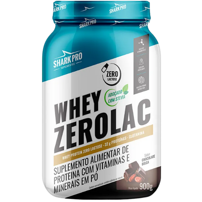 Whey Zero Lac Pote 900g - Shark Pro